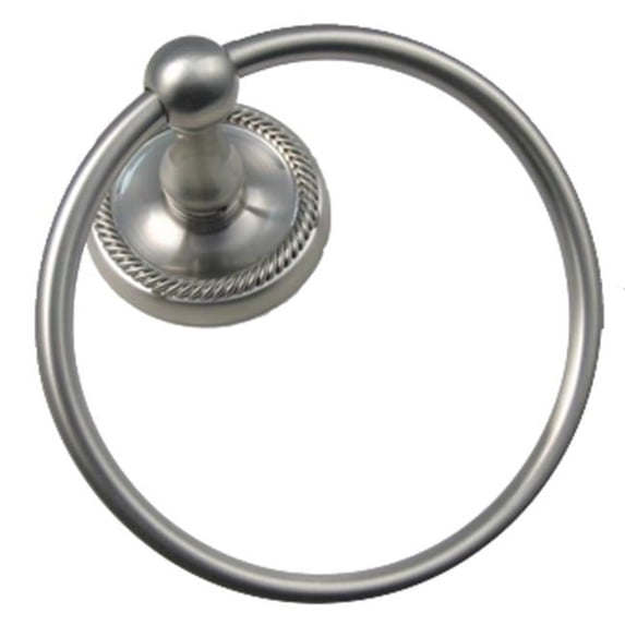 Midtowne Satin Nickel Towel Ring