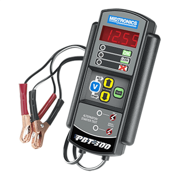Midtronics PBT300 12V Alternator & Battery Tester with accurate battery test decision in seconds
