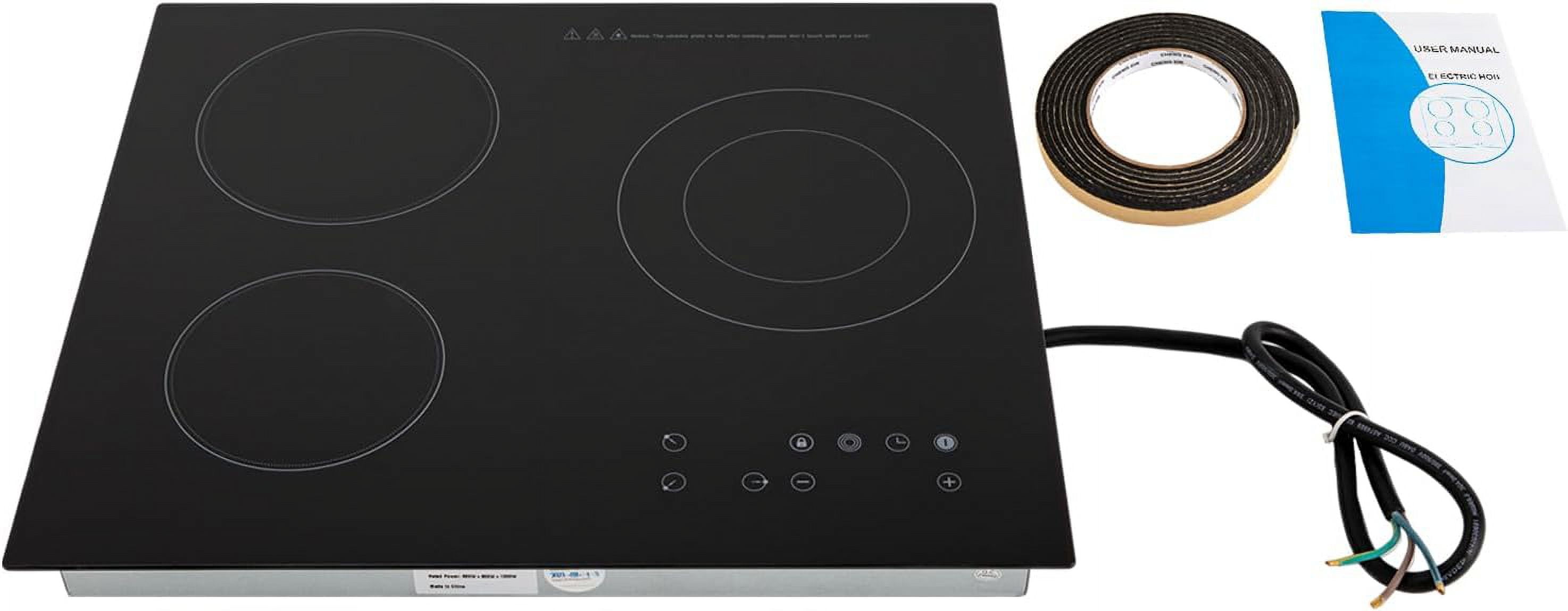 Miduo 2600W 110V Portable Induction Cooktop 3 Burners Touch Control