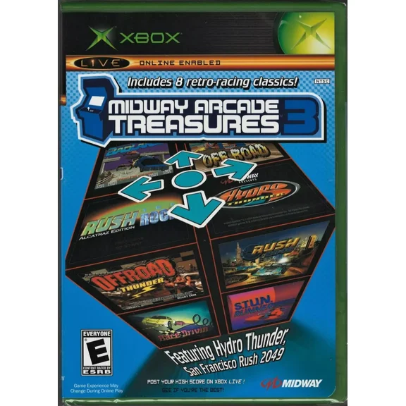 Midway Arcade Treasures 3 Xbox (Brand New Factory Sealed ) Xbox