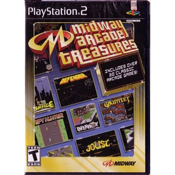 Pre-Owned Midway Arcade Treasures, Physical /PlayStation 2, Card Game, Puzzle Game, Parental Controls, Video Game