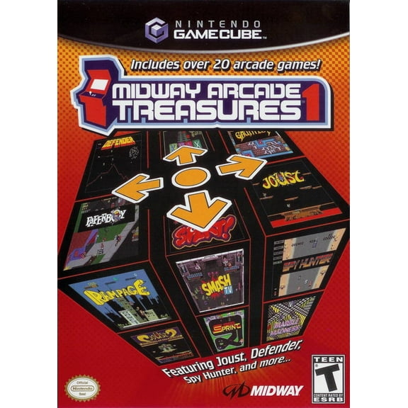 Restored Midway Arcade Treasures Video Game for Nintendo GameCube
