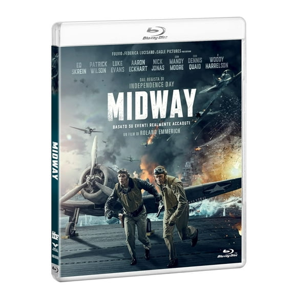 Midway (Blu-ray) Ed Skrein Patrick Wilson Woody Harrelson Dennis Quaid Luke Evans Mandy Moore