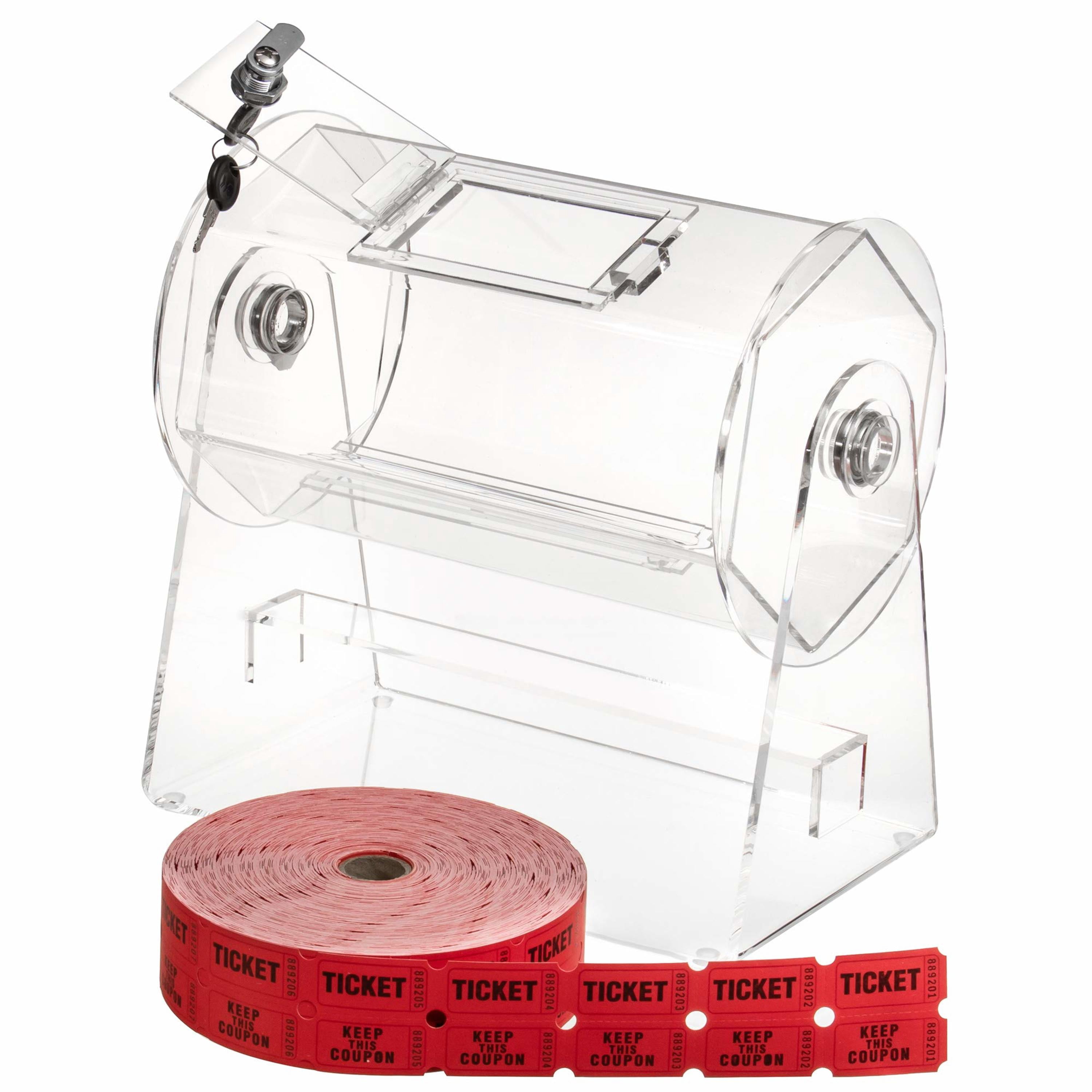 Lock Tickets Raffle Ticket Hopper With Lock Jigitz 16