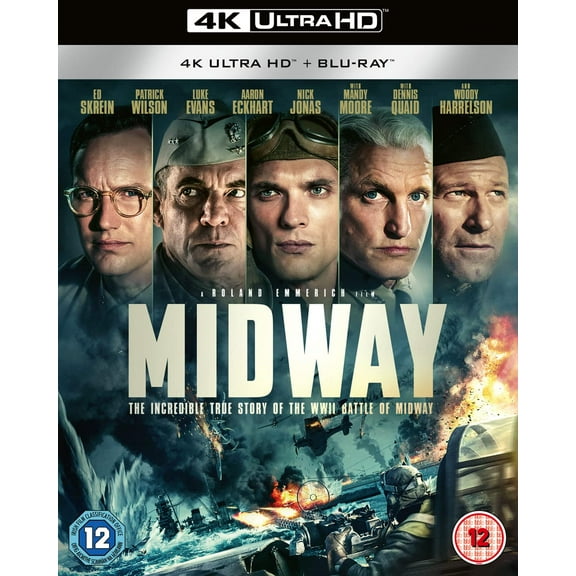 Midway UHD BD (4K Ultra HD) Woody Harrelson Ed Skrein Patrick Wilson Dennis Quaid