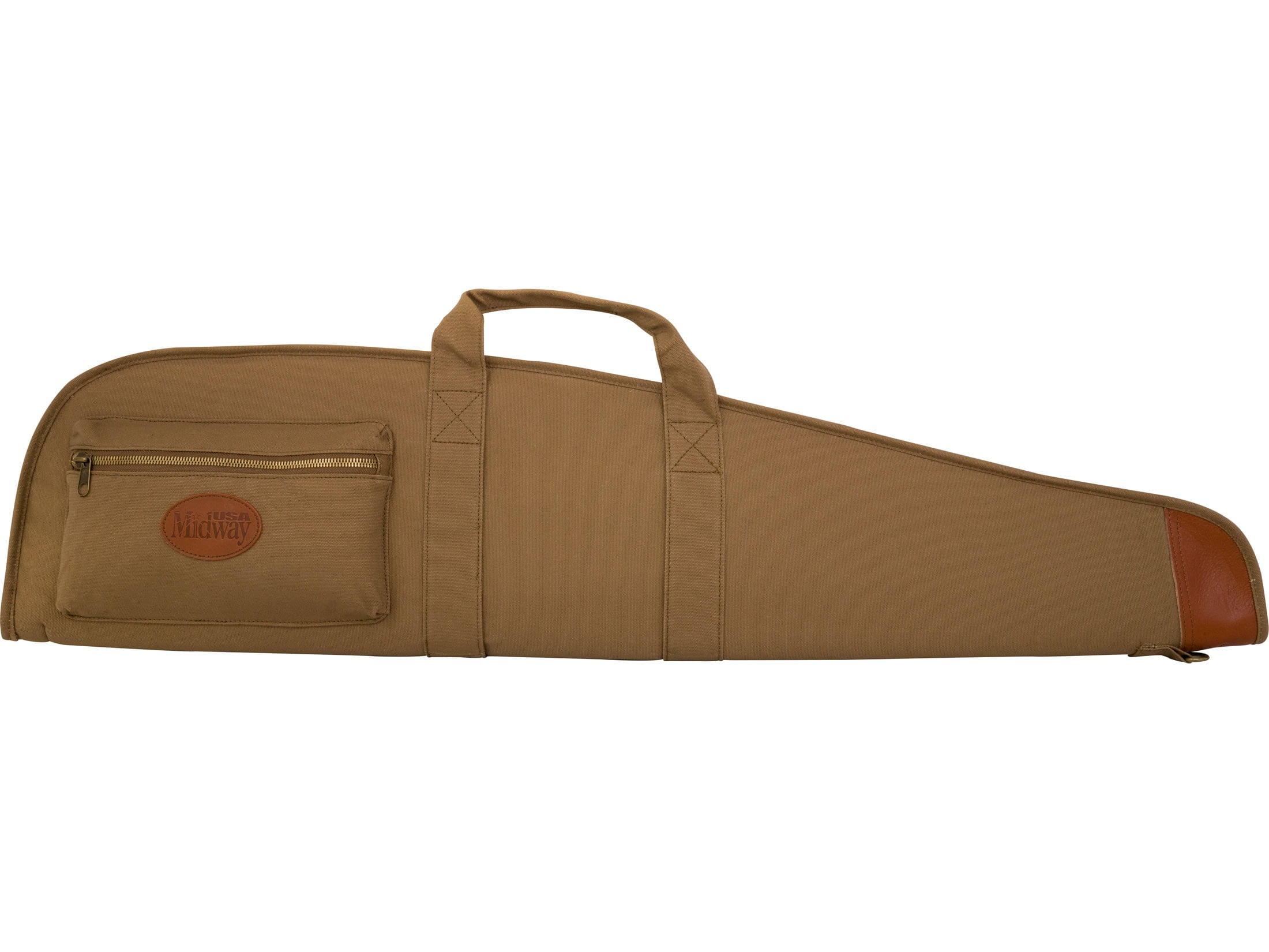 MidwayUSA Deluxe Cotton Canvas Scoped Rifle Case 52" Dark Khaki