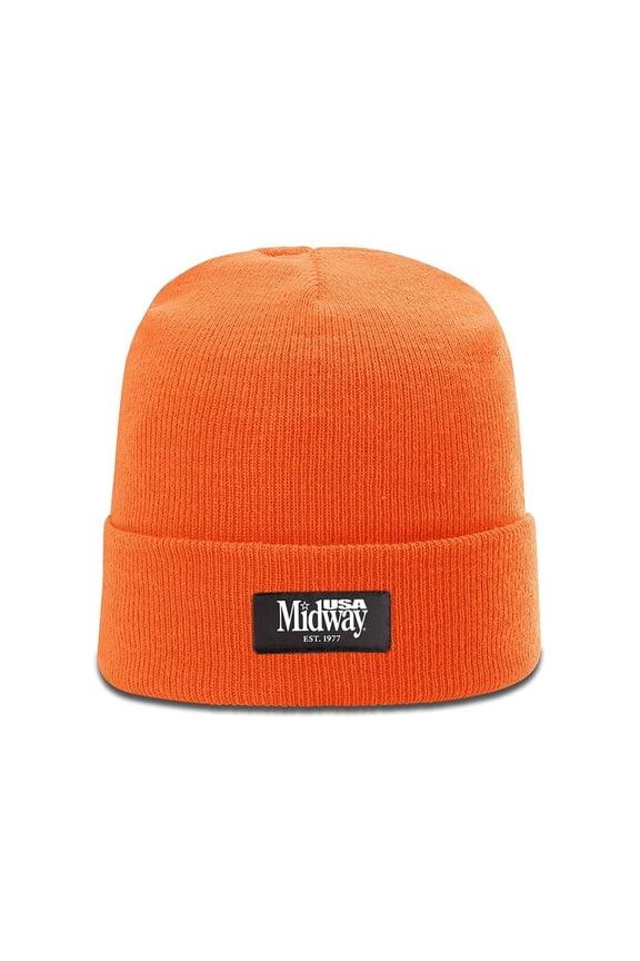 Knit Cuffed Beanie Blaze Orange