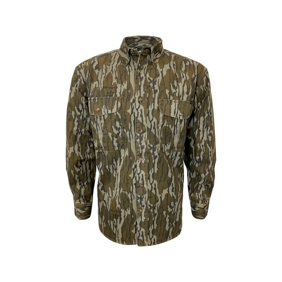 MidwayUSA Men's All Purpose Long Sleeve Field Shirt Mossy Oak Original Bottomland 3XL