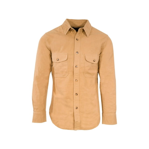 MidwayUSA Men's Chamois Long Sleeve Shirt Buckskin XL