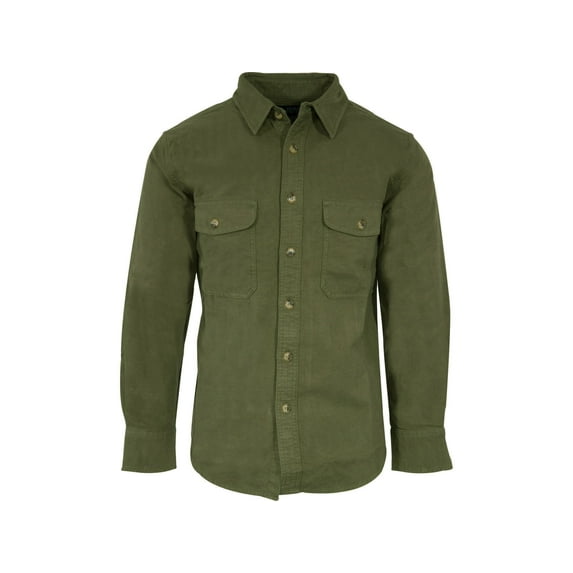 MidwayUSA Men's Chamois Long Sleeve Shirt Loden 2XL Tall