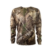 MidwayUSA Mens Grid Fleece Long Sleeve Crew Neck Shirt Realtree APX 2XL