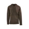 thumbnail image 1 of MidwayUSA Men's Grid Fleece Quarter Zip Hoodie Hawk Brown Medium, 1 of 2