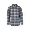 thumbnail image 1 of MidwayUSA Men's Everyday Flannel Long Sleeve Shirt Blue/Charcoal XL, 1 of 2