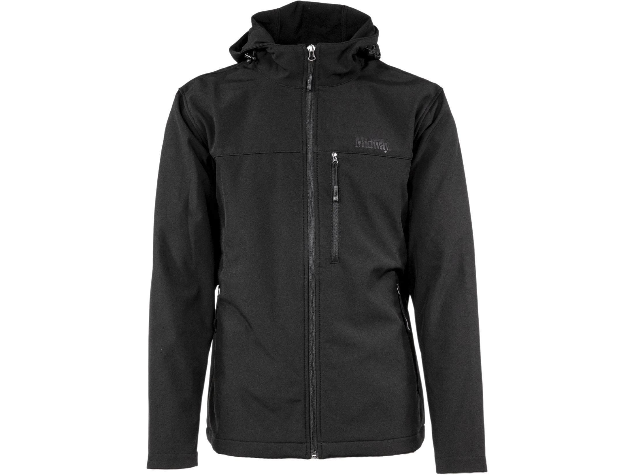 MidwayUSA Men's Firesteel Hooded Softshell Jacket Black 2XL