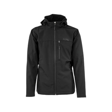 MidwayUSA Men's Firesteel Hooded Softshell Jacket Black Medium