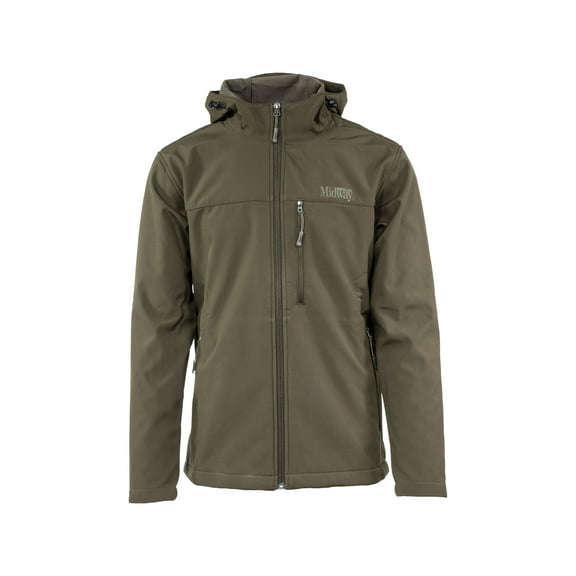 MidwayUSA Men's Firesteel Hooded Softshell Jacket Olive Drab 2XL Tall