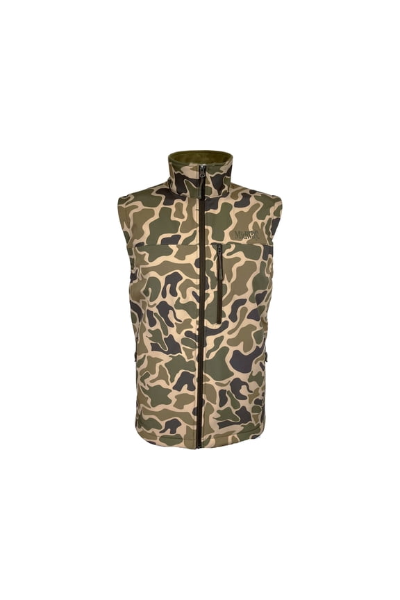 Men's Firesteel Softshell Vest Old School Camo 2XL