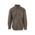 MidwayUSA Men's Heavyweight Chamois Long Sleeve Shirt Hawk Brown Large ...