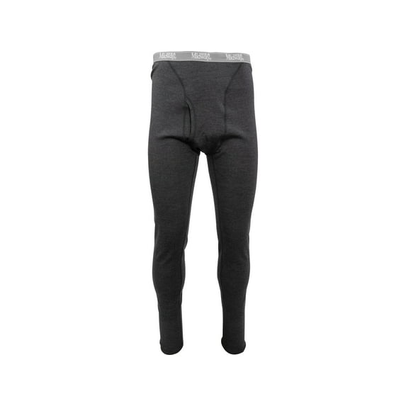 MidwayUSA Men's Heavyweight Merino Wool Base Layer Pants Heather Black 3XL