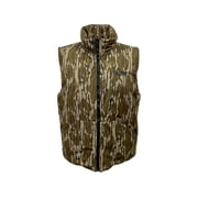 MidwayUSA Mens Hunters Creek Reversible Insulated Vest Mossy Oak Original Bottomland Camo/Blaze L