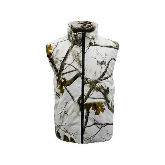 MidwayUSA Men's Hunter's Creek Reversible Insulated Vest Realtree AP Snow/Black XL Tall