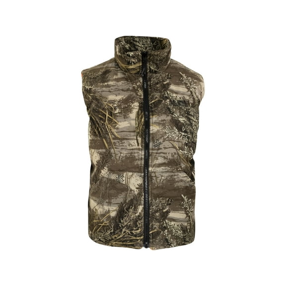 MidwayUSA Men's Hunter's Creek Reversible Insulated Vest Realtree Max-1 XT/Blaze Orange Large Tall