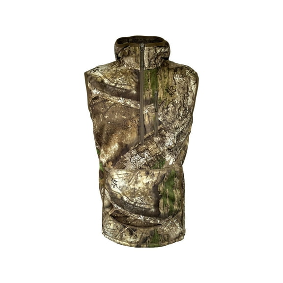 MidwayUSA Men's Full Season Soft Shell Hooded Insulated Vest Realtree APX Large Tall