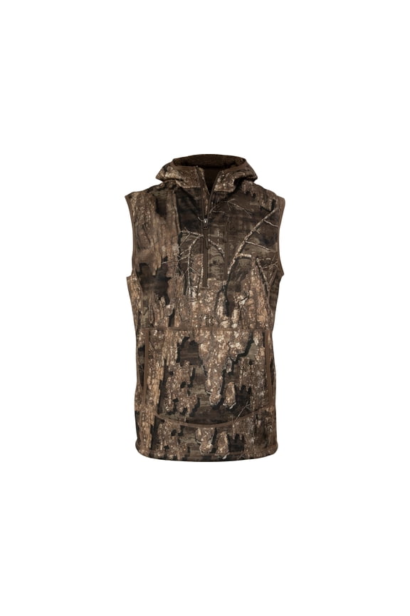 Men's Full Season Soft Shell Hooded Insulated Vest Realtree Timber Large Tall
