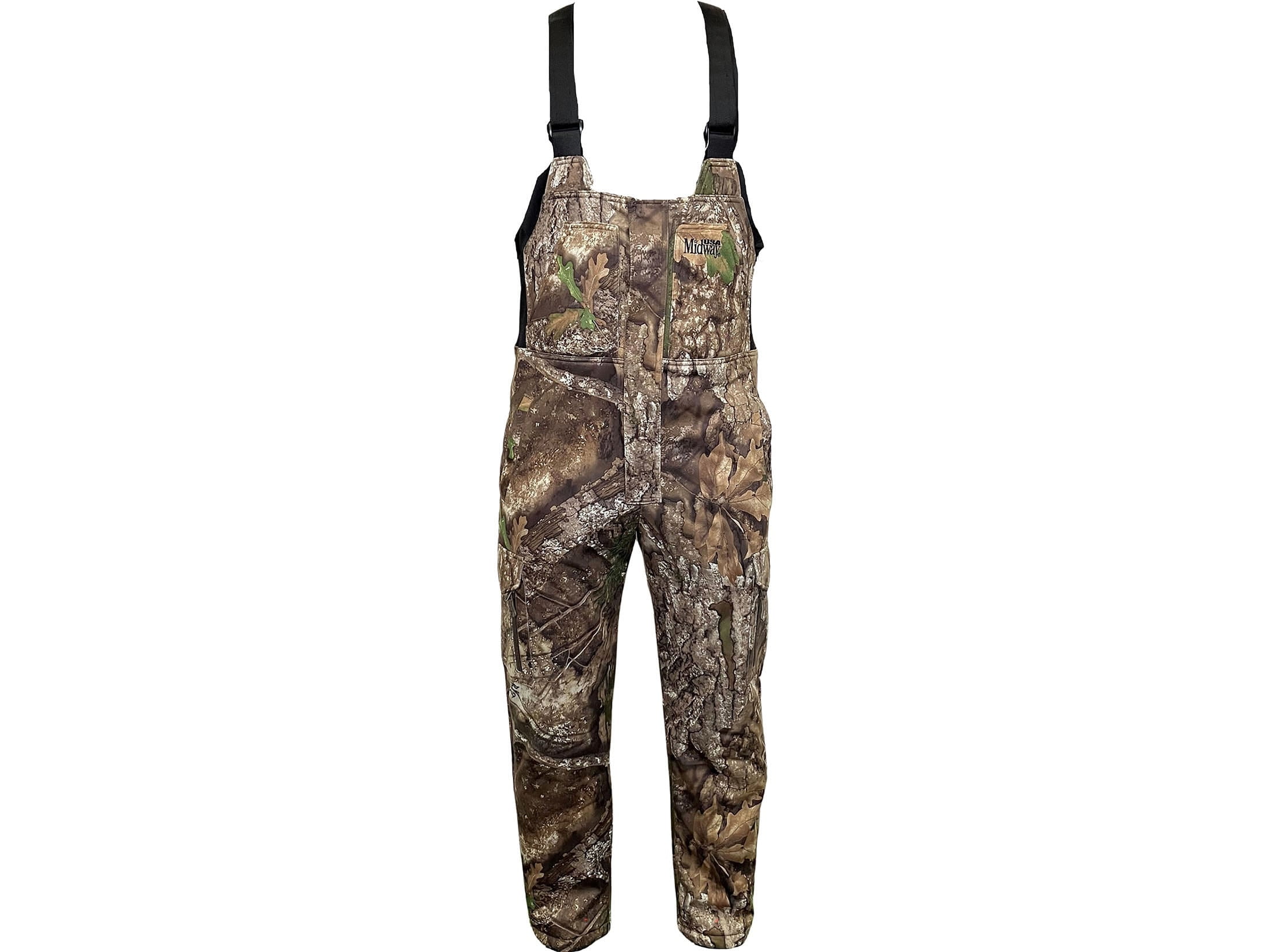 MidwayUSA Men's Full Season Softshell Bibs Realtree APX Camo 2XL