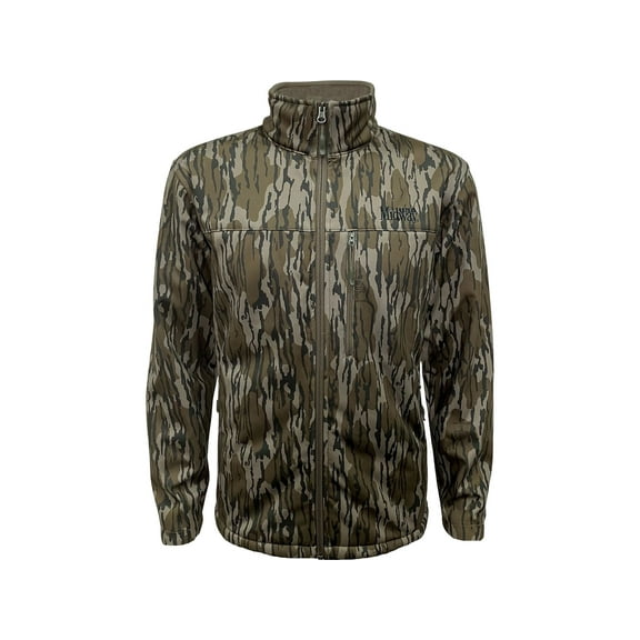 MidwayUSA Men's Full Season Softshell Jacket Mossy Oak Original Bottomland Medium