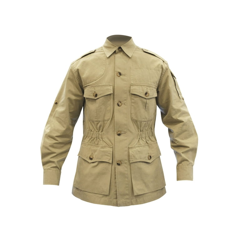 Mens safari jacket with belt hot sale