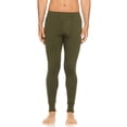 thumbnail image 1 of Men's Merino Wool Midweight Base Layer Pants - Thermal Bottoms - Olive Drab - X-Large, 1 of 4