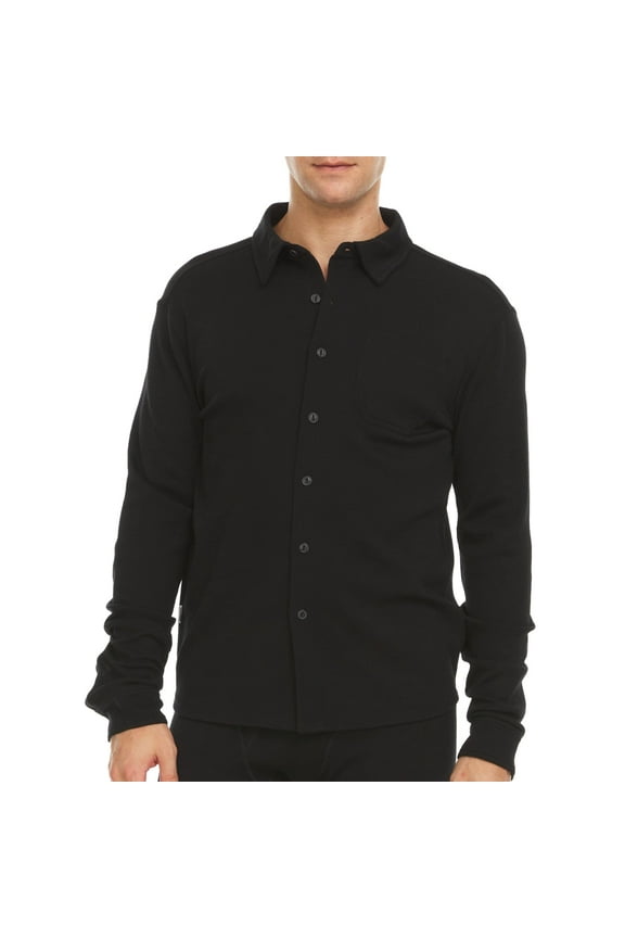 Men's 100% Merino Wool Button Down Shirt - Midweight