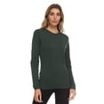 thumbnail image 1 of Midweight Women's Wool Crew Top - 100% Merino Wool, 1 of 11