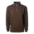 thumbnail image 1 of Independent Trading Co. SS4600QZ Midweight Quarter Zip-Brown-M, 1 of 1