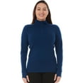 thumbnail image 1 of Midweight Women's Wool 1/4 Zip - 100% Merino Wool, 1 of 11