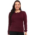 thumbnail image 1 of Women's 100% Merino Wool Henley - Midweight, 1 of 4