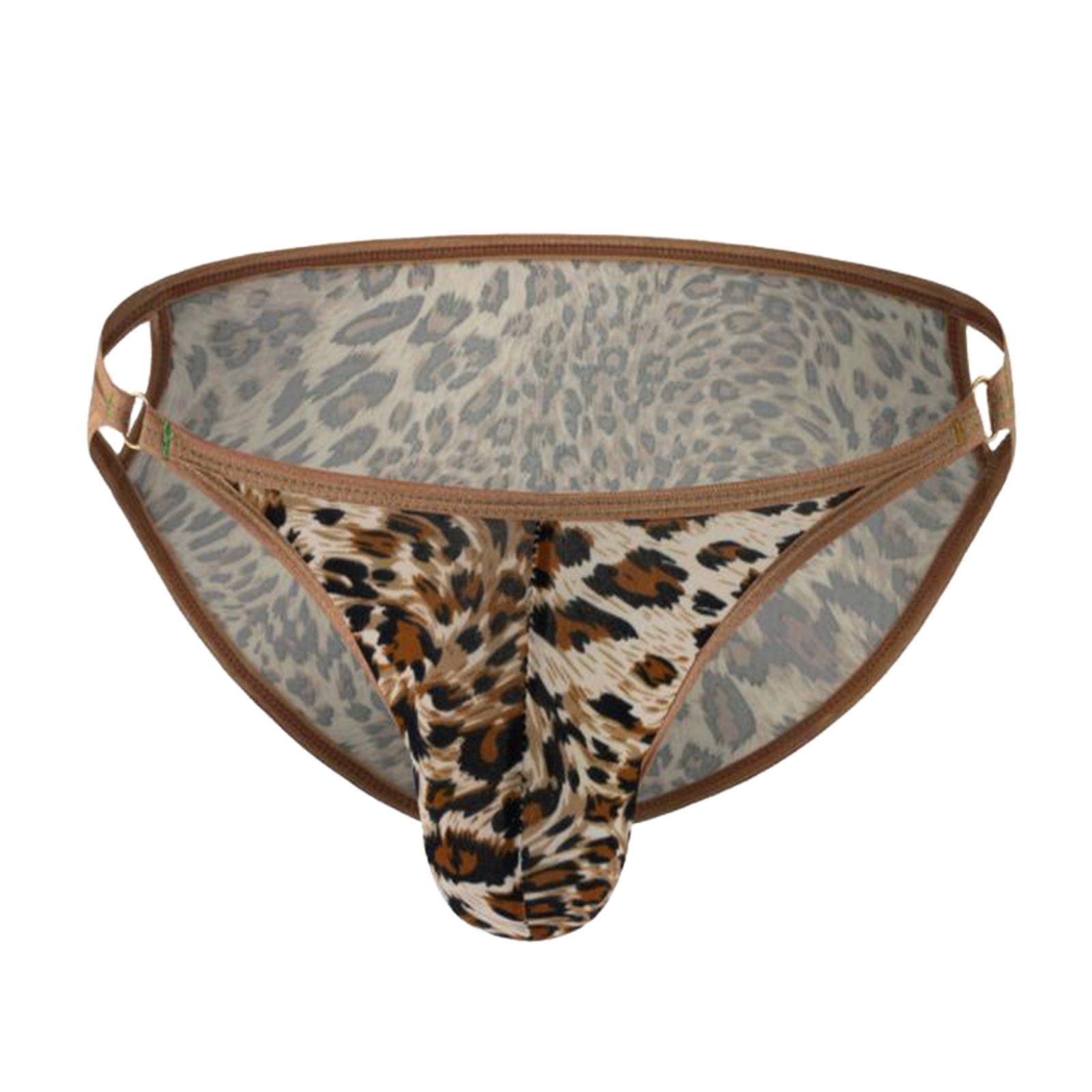 Midwennn Men's Leopard Print Low Waisted Sexy and Spicy Triangle ...