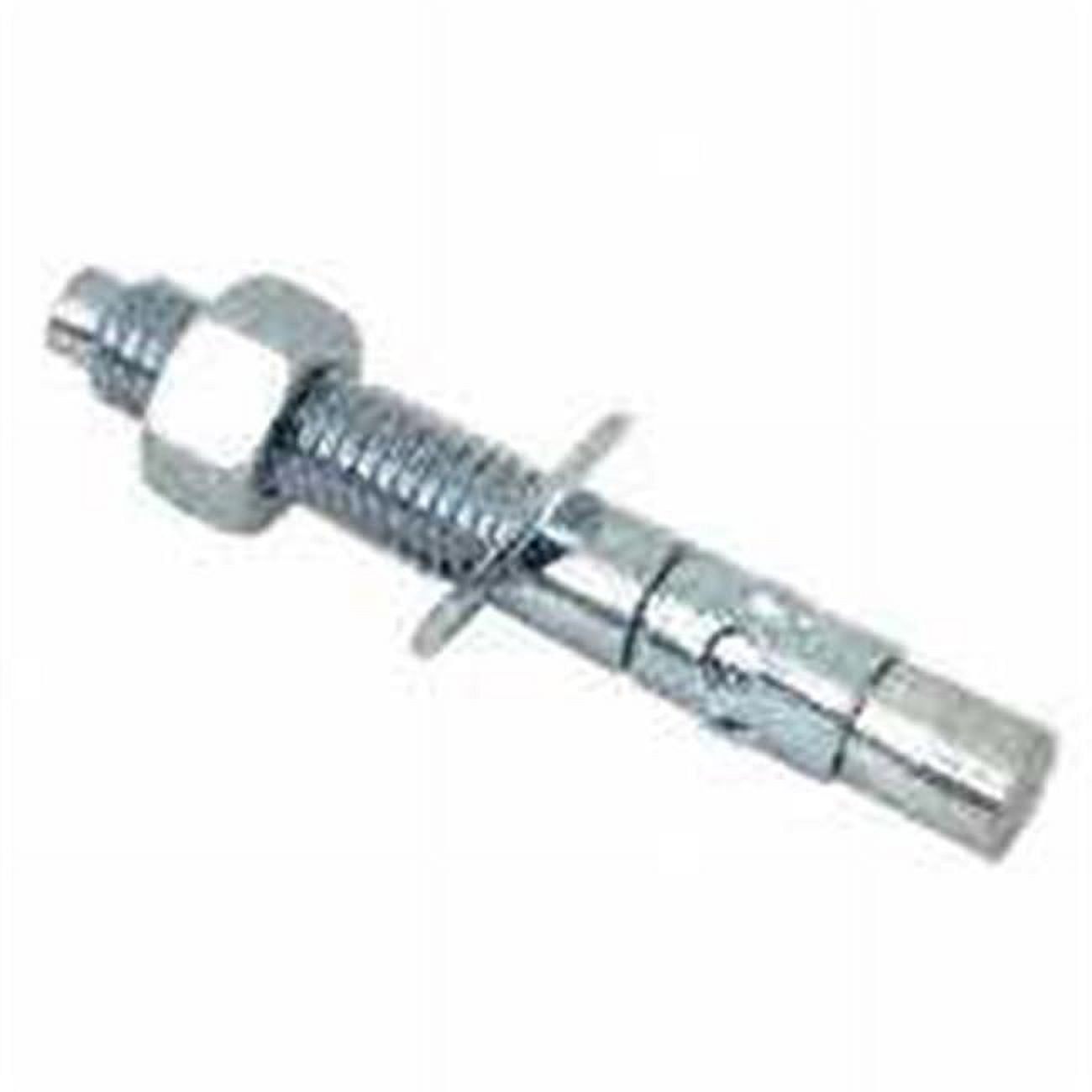 Midwest 04125 Heavy Duty Wedge Anchor, 3/8 in x 3-3/4 in, Zinc Plated per BX 50