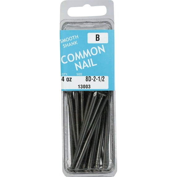 Midwest 13003 Common Nail, 8D x 2-1/2 in, Bright