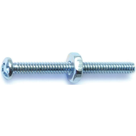 Midwest 23975 Machine Screw, NO 6-32 x 1-1/2 in, Zinc Plated