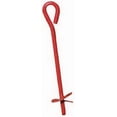 thumbnail image 1 of Midwest 901111A 3" x 15" Red Metal Screw In Twist Tree Stake Ground Anchor - Quantity of 2, 1 of 1
