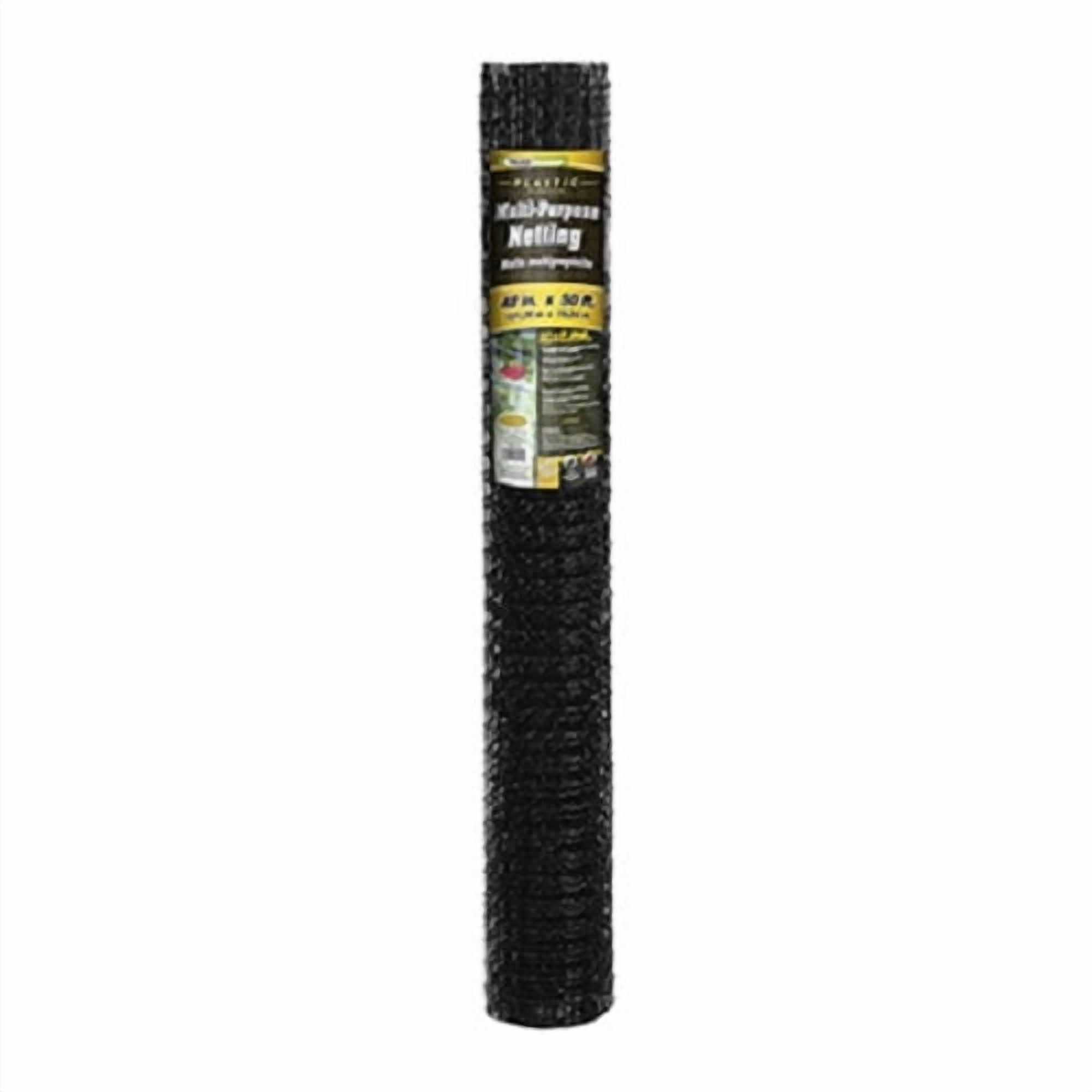 Multi Use Netting Midwest Air 889524A 4' x 50' Roll Of Black Multi-Purpose Netting Fence ...