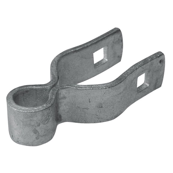 Midwest Air Technologies Chain Link Gate Hinge Clamp - Steel, Galvanized - 1.37" x 0.62"