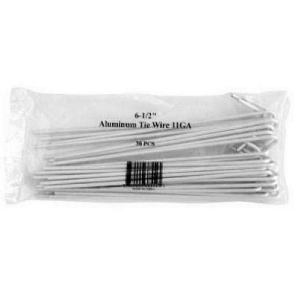 Midwest Air Tech 328554C 30-Pack 6.5" 11 Gauge Aluminum Fence Tie Wires - Quantity of 12