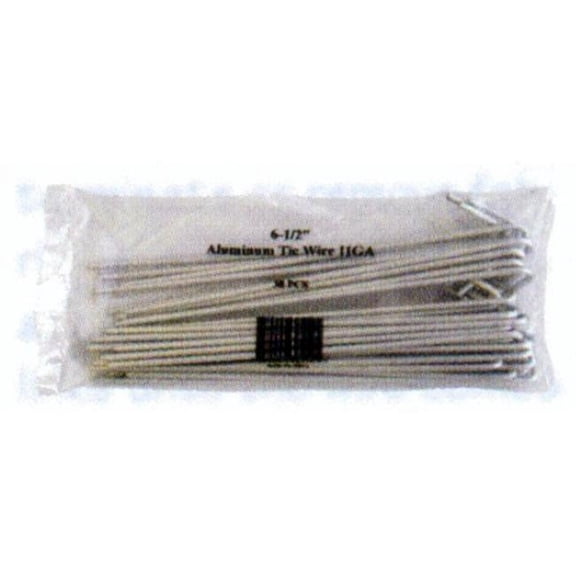 midwest air technologies 328554b 30 Pack, 6-1/2", 11 Gauge, Aluminum Fence Tie Wires