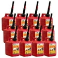thumbnail image 1 of Midwest Can Company 1210 1 Gallon Gas Can Fuel Container Jugs & Spout (12 Pack), 1 of 10