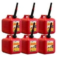 thumbnail image 1 of Midwest Can Company 2310 2 Gallon Gas Can Fuel Container Jugs w/ Spout (6 Pack), 1 of 10