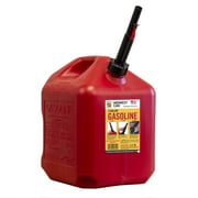 Midwest Can Company, 5610-4, 5 Gallon Gasoline Can with Flame Mitigation Device, Red
