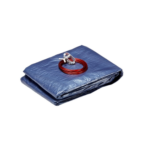 Midwest Canvas, Winter Pool Cover for Round Above Ground Pools, Winterizing Pool Closing Kit, Blue, 33 Foot